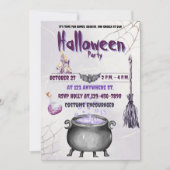 Heksen en Warlocks Uitnodiging Flat Kaart (Voorkant)