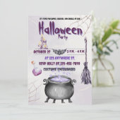 Heksen en Warlocks Uitnodiging Flat Kaart (Staand voorkant)