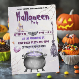 Heksen en Warlocks Uitnodiging Flat Kaart