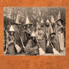  heksen foto vrouwen in kostuum poster