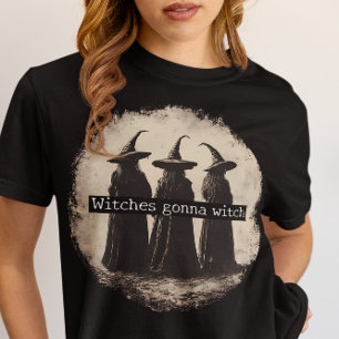 Heksen Gaan Halloween Heksen Tri-Blend Shirt