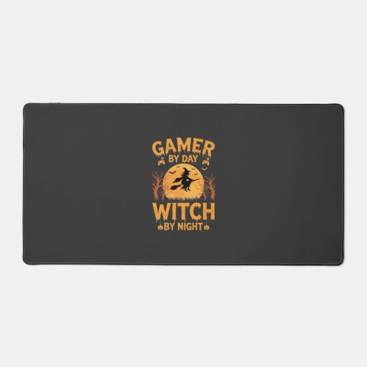 Heksen Gamers Halloween Gaming Design Bureaumat (Voorkant)