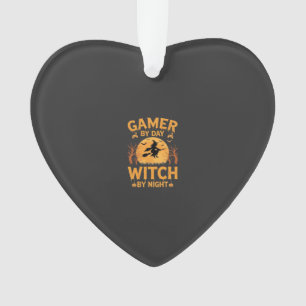 Heksen Gamers Halloween Gaming Design Ornament