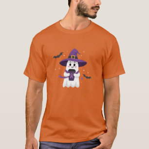 Heksen Geest Koffie Paarse Lint Bewustzijn T-shirt