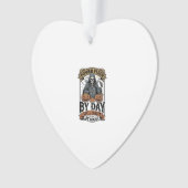 Heksen grappige Halloween-technicus batterijrepara Ornament (voorkant)