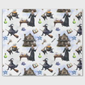 Heksen Halloween  Cadeaupapier (Vlak)