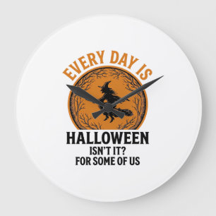 Heksen Halloween Elke Dag Is Halloween Grappig Vin Grote Klok