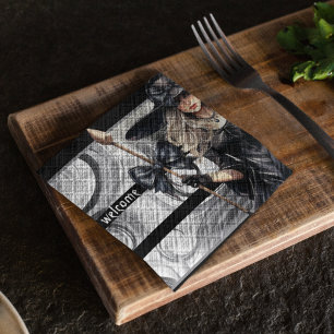 Heksen Halloween Feest met Swirled Achtergrond Servet