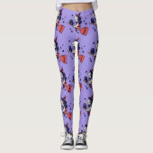 Heksen Halloween leggings met een schattig ontwerp (Voorkant)