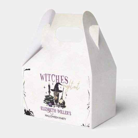Heksen Halloween Night Party Bedankdoosjes (Voorkant Zijde)