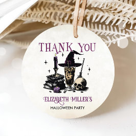 Heksen Halloween Night Party Bedankjes Labels