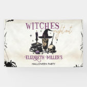 Heksen Halloween Night Party Spandoek (Horizontaal)