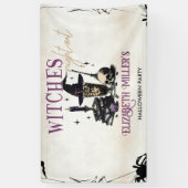 Heksen Halloween Night Party Spandoek (Verticaal)