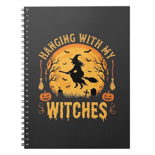 Heksen Halloween Ontwerp (2) Notitieboek (Voorkant)
