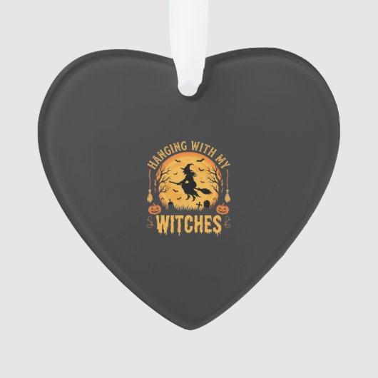 Heksen Halloween Ontwerp (2) Ornament (voorkant)