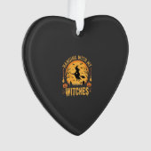 Heksen Halloween Ontwerp (2) Ornament (voorkant)