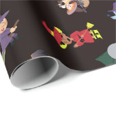 Heksen Halloween patroon Cadeaupapier (Rol Hoek)