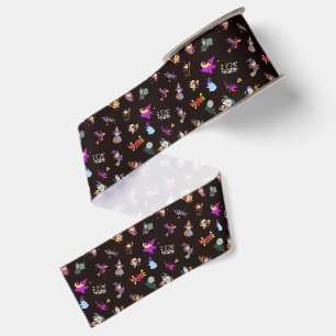 Heksen Halloween-patroon Grosgrain Lint