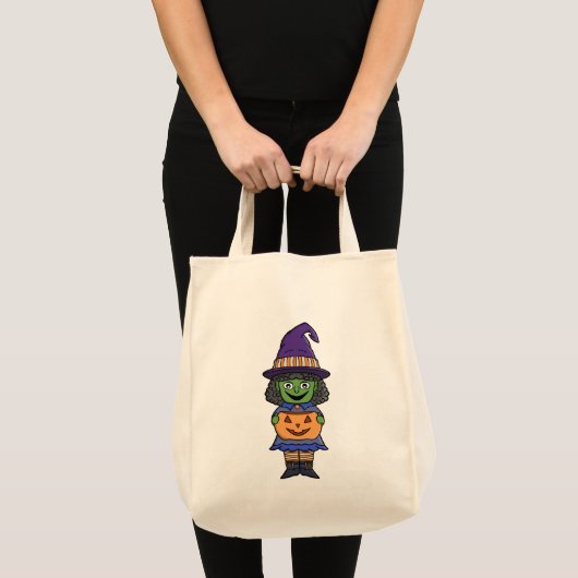 Heksen Halloween pompoen Tote Bag (Voorkant (product))