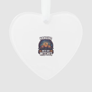 Heksen Halloween Pompoenen Hangen Bos Spook Ornament
