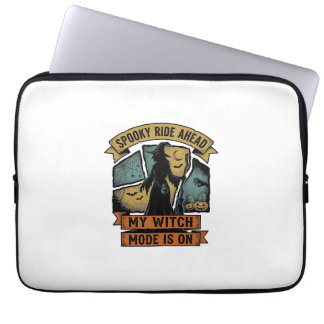 Heksen Halloween T-shirt Grappig Vintage Heks Desi Laptop Sleeve