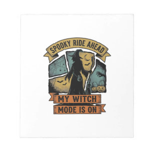Heksen Halloween T-shirt Grappig Vintage Heks Desi Notitieblok
