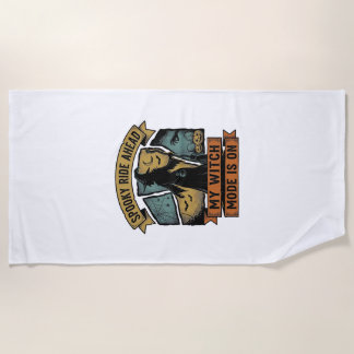 Heksen Halloween T-shirt Grappig Vintage Heks Desi Strandlaken