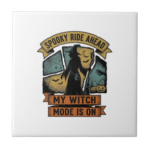 Heksen Halloween T-shirt Grappig Vintage Heks Desi Tegeltje