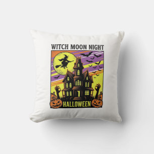 Heksen Halloween T-shirt Vintage Geheime Huis Nach Kussen