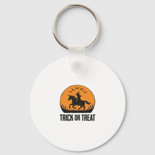Heksen Halloween Trick Or Treat Antieke Maan_1 Sleutelhanger