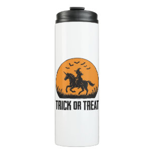 Heksen Halloween Trick Or Treat Antieke Maan_1 Thermosbeker