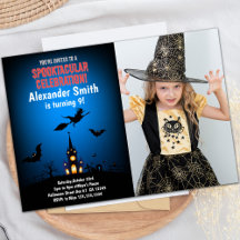 Heksen Halloween Uitnodigingen met Foto