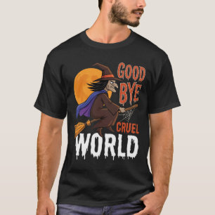 Heksen Halloween Vaarwel Wrede Wereld Vector T-shirt