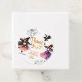 Heksen Halloween verjaardagsfeestje bedankt Bedankjes Labels (In situ)