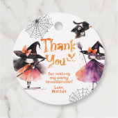 Heksen Halloween verjaardagsfeestje bedankt Bedankjes Labels (Voorkant)