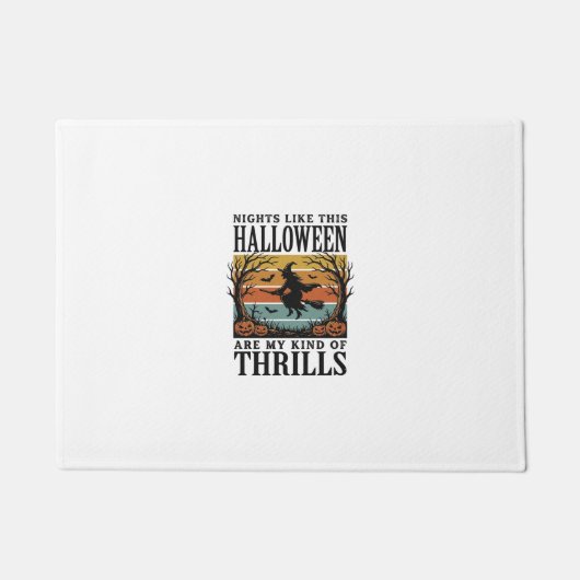 Heksen Halloween Verschrikkingsscène Gravure Des Deurmat (Voorkant)