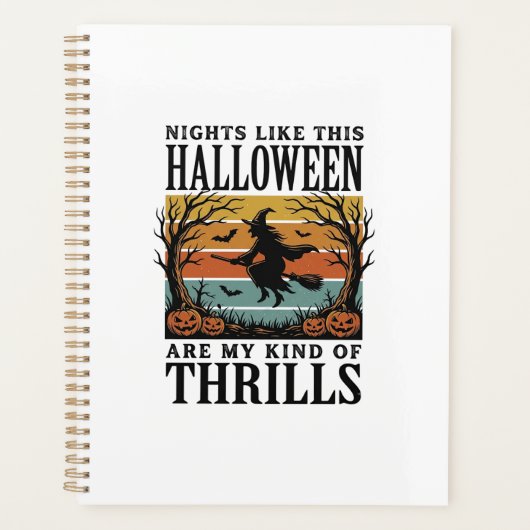 Heksen Halloween Verschrikkingsscène Gravure Des Planner (Voorkant)