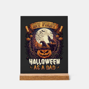 Heksen Halloween Vliegende Heks Behekst Huis Acryl Bord