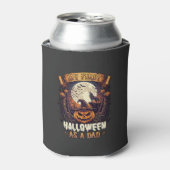 Heksen Halloween Vliegende Heks Behekst Huis Blikjeskoeler (Blikje Voorkant)
