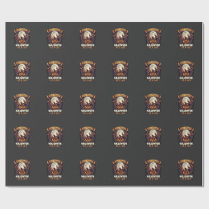 Heksen Halloween Vliegende Heks Behekst Huis Cadeaupapier