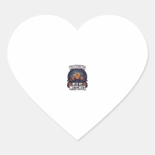 Heksen Hangen Halloween Pompoenen Geheime Bos Hart Sticker