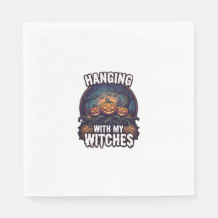Heksen Hangen Halloween Pompoenen Geheime Bos Servet