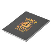 Heksen heks Halloween Gaming Design Notitieblok (Linkerzijde)