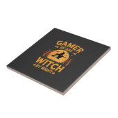 Heksen heks Halloween Gaming Design Tegeltje (Zijkant)
