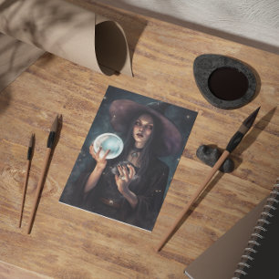 Heksen Hilde Blank Wenskaart Kaart