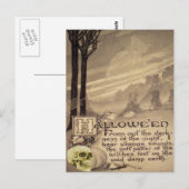 Heksen in de lucht briefkaart (Voorkant / Achterkant)