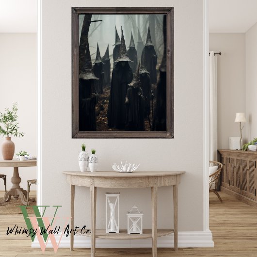 Heksen in het bos Halloween Poster