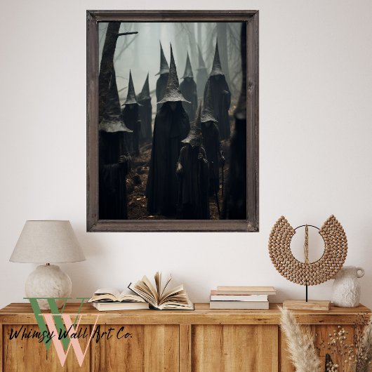 Heksen in het bos Halloween Poster