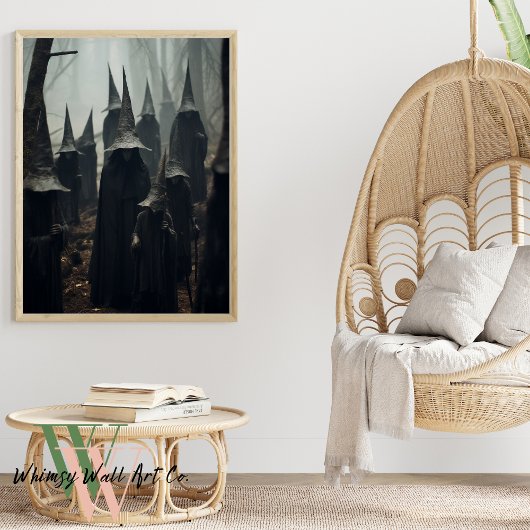 Heksen in het bos Halloween Poster