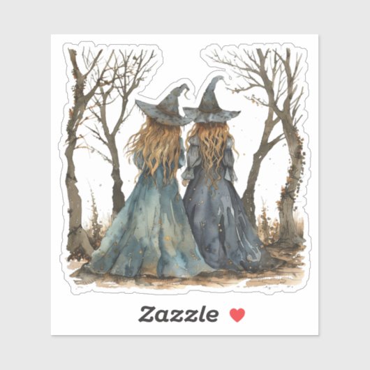 HEKSEN IN HET BOS STICKER (Vel)